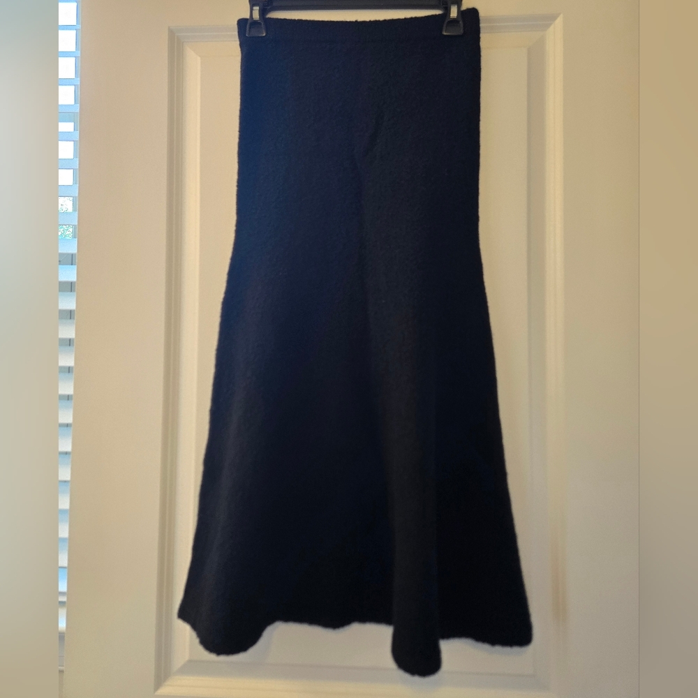 J. Crew Factory Black Wool Skirt